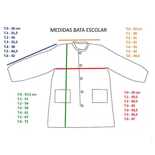 Bata colegio sin cuello HELLO [3]