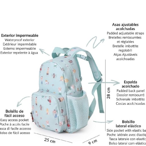 Mochila Infantil The Three Little Pigs TUTETE [1]