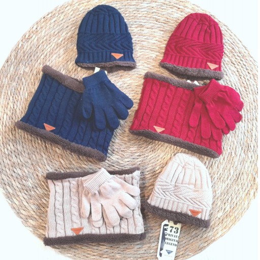 Conjunto niño Gorro + Cuello + Guantes PRIVATA 