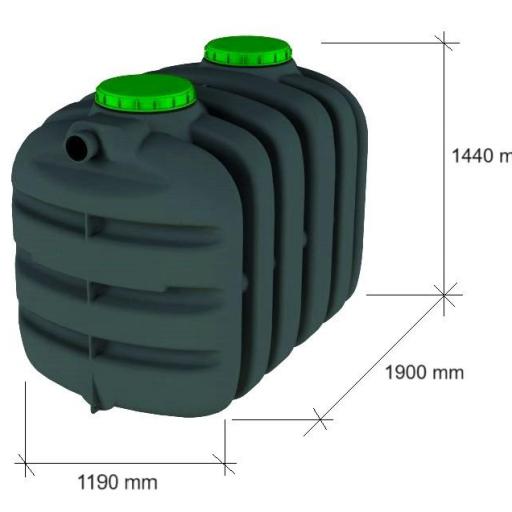 Fosa séptica básica 2000 litros homologada con marcado CE [1]