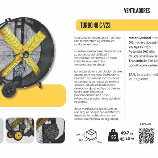 Ventilador Profesional Garland TURBO 48C-V23 [1]