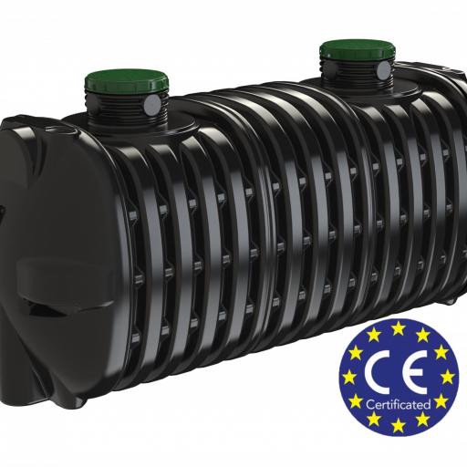 Fosa séptica Básica de 4000 litros homologada con marcado CE