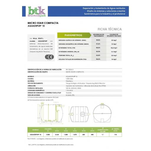 Depuradora SBR AQUADEPUR para 10 habitantes marcado CE [3]