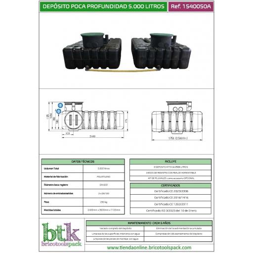 Depósito para agua 5000 litros poca profundidad [3]