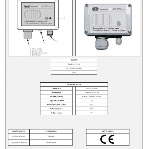 Detector nivel digital para fosas estancas - GRAF [1]