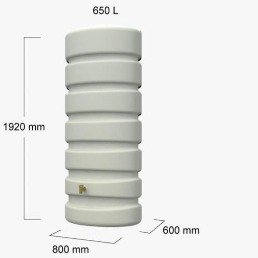 Depósito de agua pluvial CLASSIC 650 litros  [1]