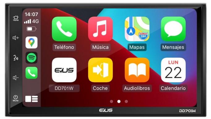 Evus DD701R CarPlay Android Auto inalambricos