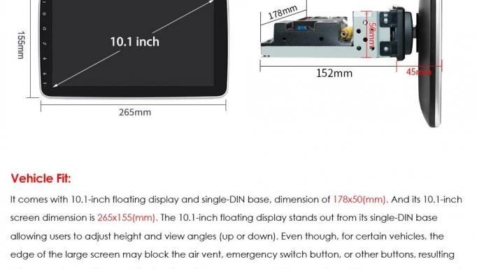 1 DIN universal 10" - A12, 8gb128 Carplay inalambrico  [3]