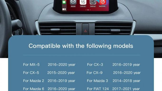 Carplay Mazda 2, 3, 6, CX3, CX5, CX8, CX9, MX5 [1]