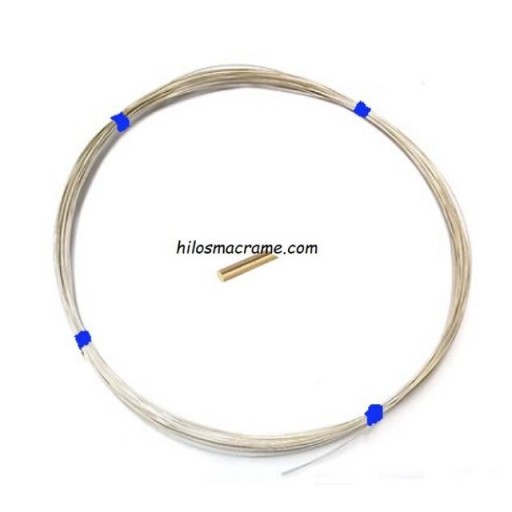Alambre de Alpaca Recocido Cinta  Azul 2.5mm [0]
