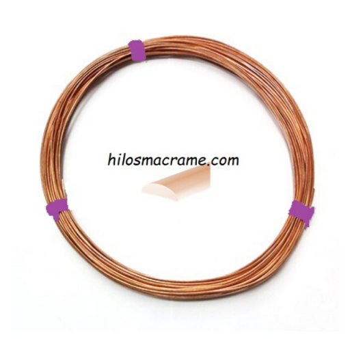 Alambre de Cobre Media Caña Cinta Lila 4x2mm [0]