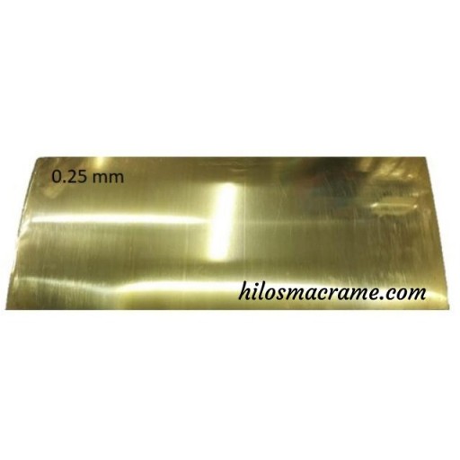 Chapa o Lamina de Laton 0.25mm [0]