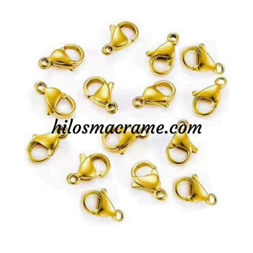 Cierre Langosta - Mosquetón de Acero Dorado