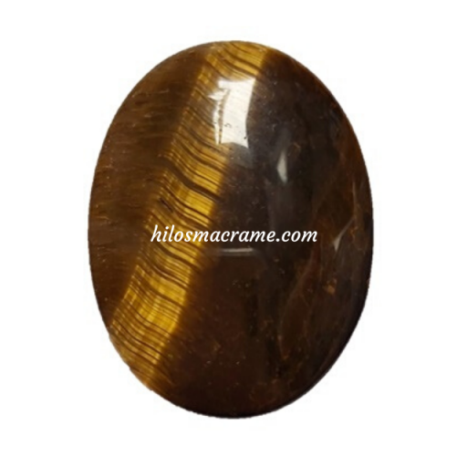 Piedra Ranurada Ojo de Tigre Oval [0]