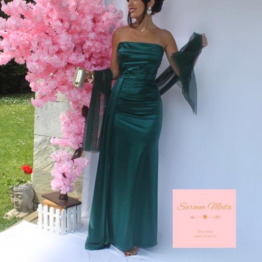Vestido Nin Verde Oscuro [2]