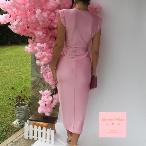 Vestido Damia Rosa Bebé Satinado [4]