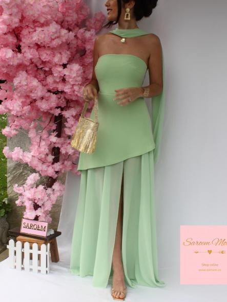 Vestido Ágata Verde Manzana [2]