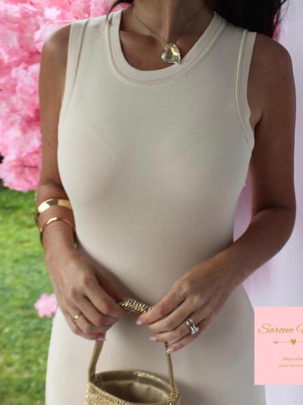 Vestido Divina Beige [4]