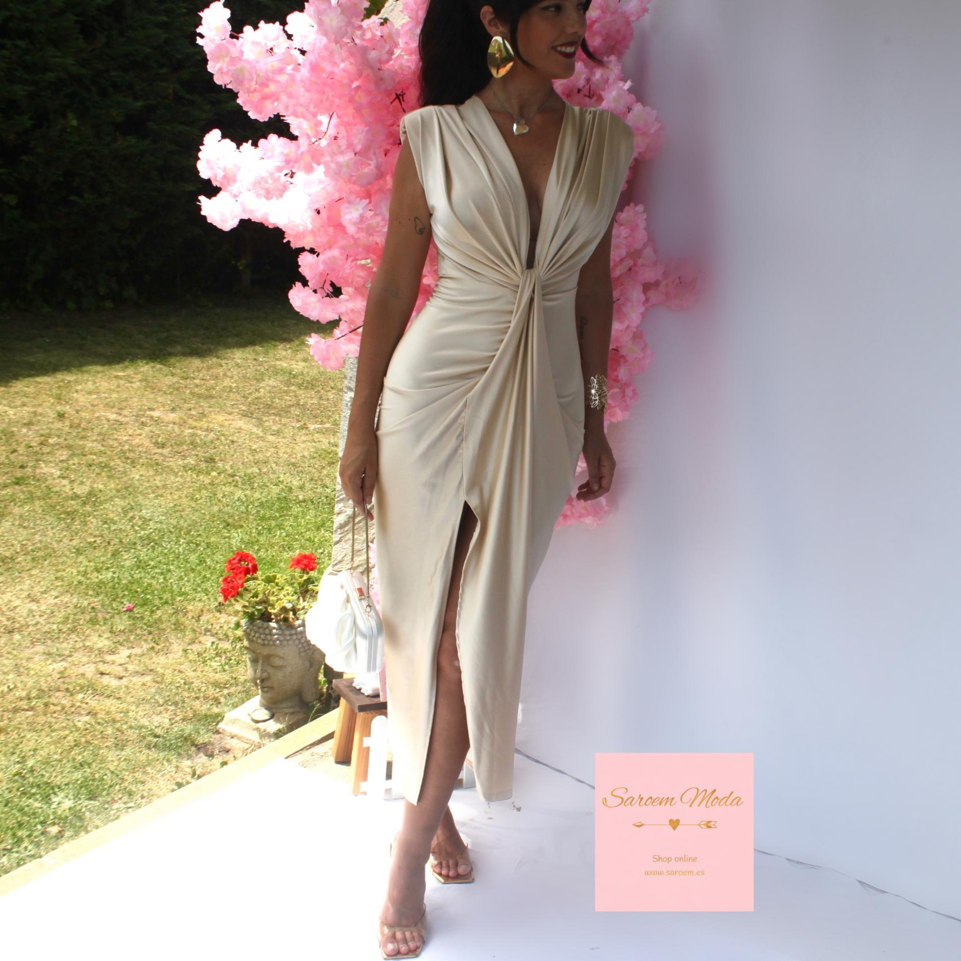 Vestido Damia Beige