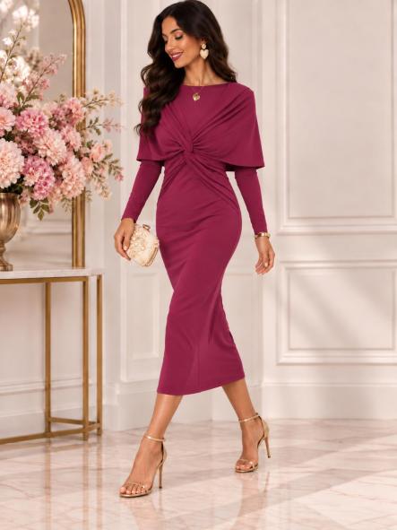 Vestido Sofía Frambuesa [1]