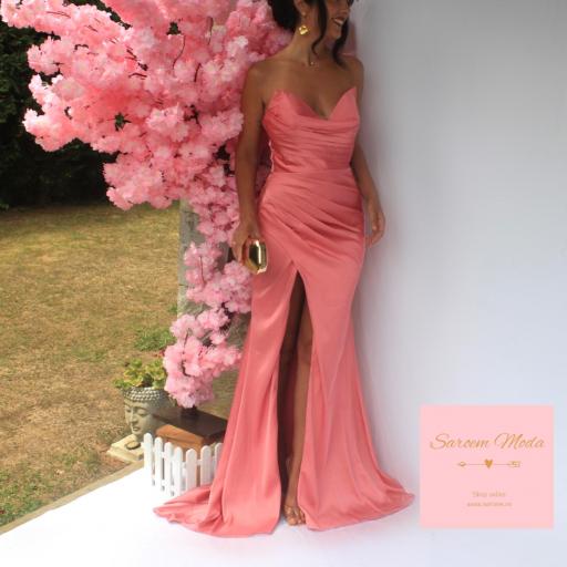 Vestido Fira Rosa Salmón  [3]