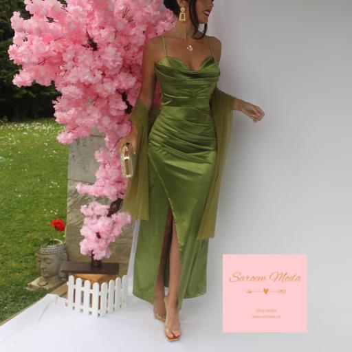 Vestido Aubrey Verde Oliva