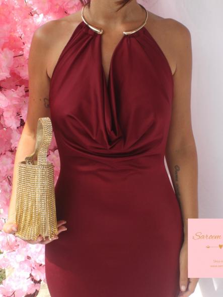 Vestido Lin Burdeos [4]