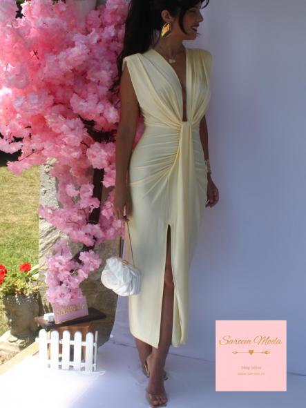 Vestido Damia Amarillo Pastel [0]
