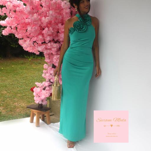Vestido Kiwa Turquesa