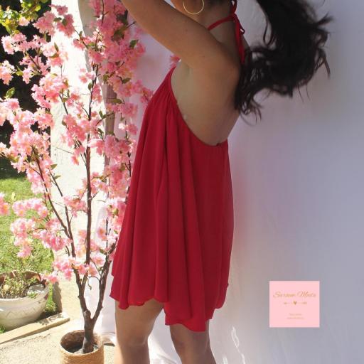 Mini Vestido Estrellita Rojo [3]