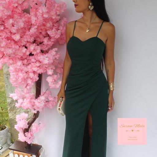 Vestido Dama Verde Botella [3]
