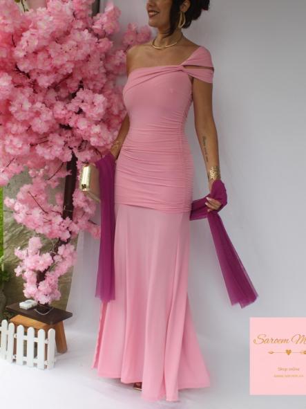 Vestido Salma Rosa Chicle  [2]
