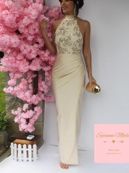 Vestido Eladia Beige [5]