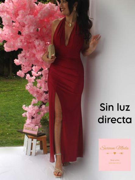 Vestido Ness Rojo Granate [5]