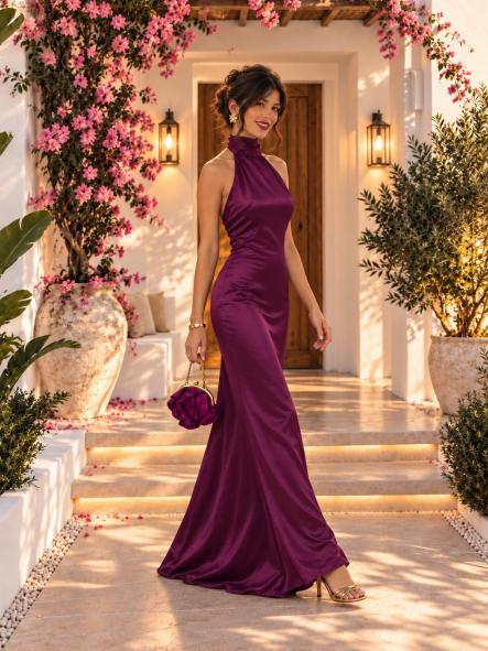 Vestido Kamala Berenjena [2]