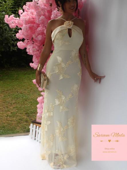 Vestido Flor Mantequilla [4]