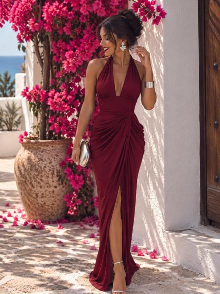 Vestido Venus Burdeos