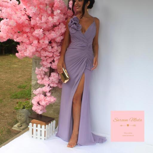 Vestido Peonía Malva