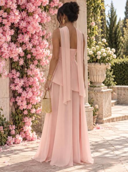 Vestido Ágata Rosa Pastel  [2]