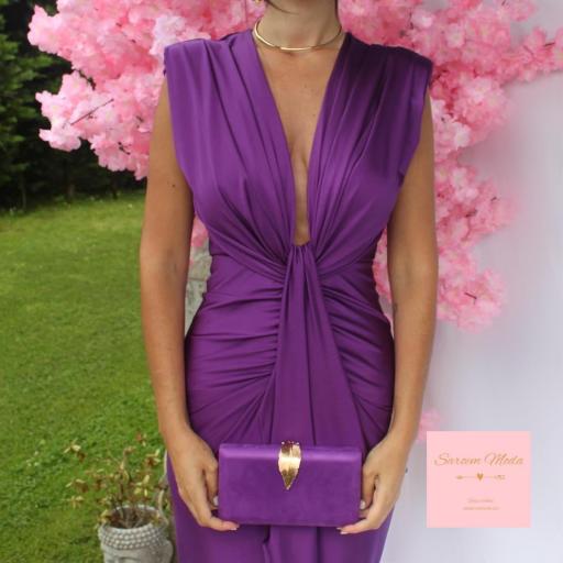 Vestido Damia Morado Satinado [2]