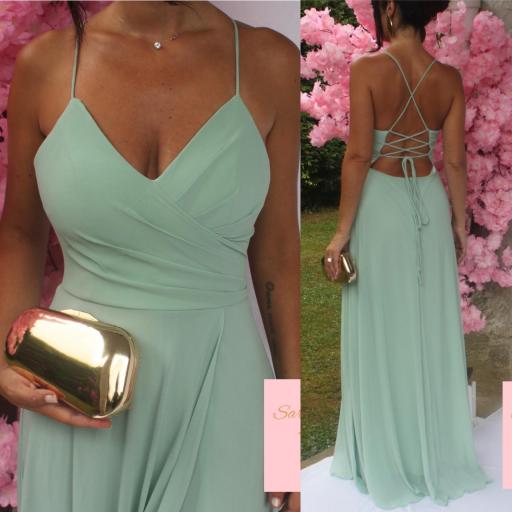 Vestido Yanay Verde Agua [4]
