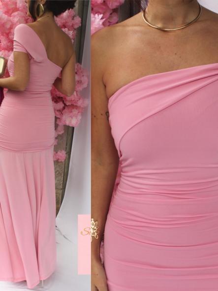 Vestido Salma Rosa Chicle  [5]