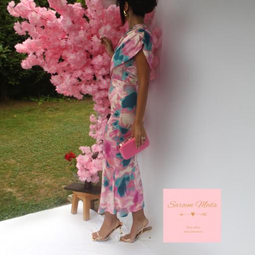 Vestido Samara Estampado Rosa [2]