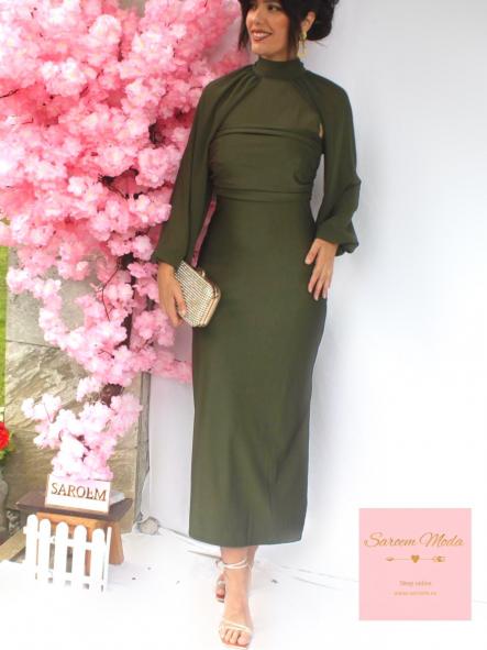 Vestido Yeva Verde Caqui [0]