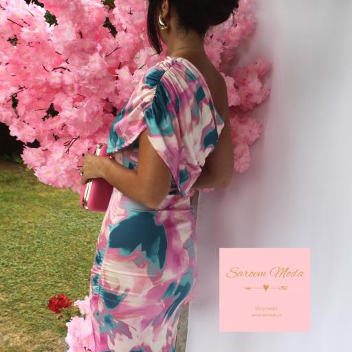 Vestido Samara Estampado Rosa [4]