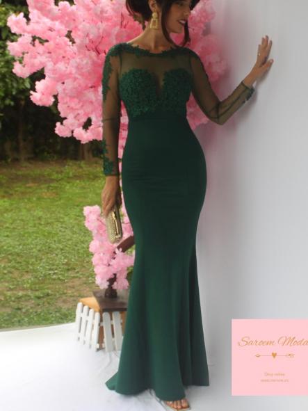 Vestido Clady Verde Botella [4]