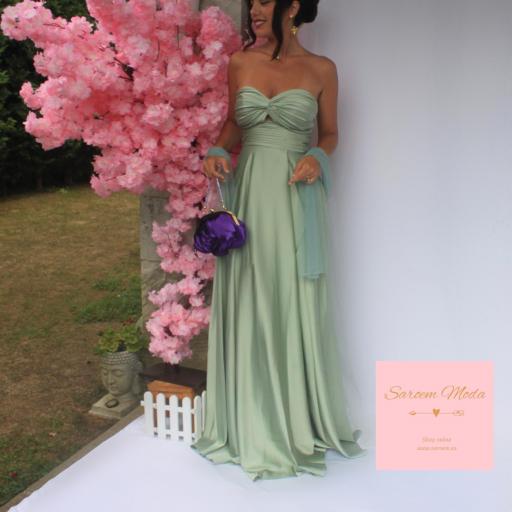 Vestido Princesa Verde Menta [3]