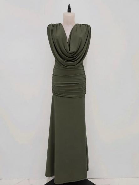 Vestido Loreto Verde Caqui [3]