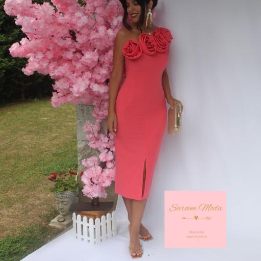 Vestido Loto Coral  [2]