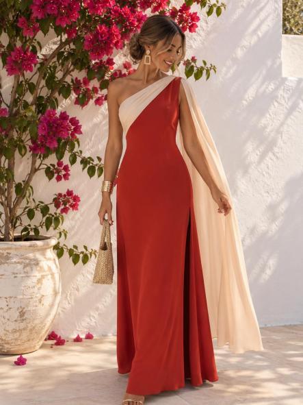 Vestido Ella Teja/Beige